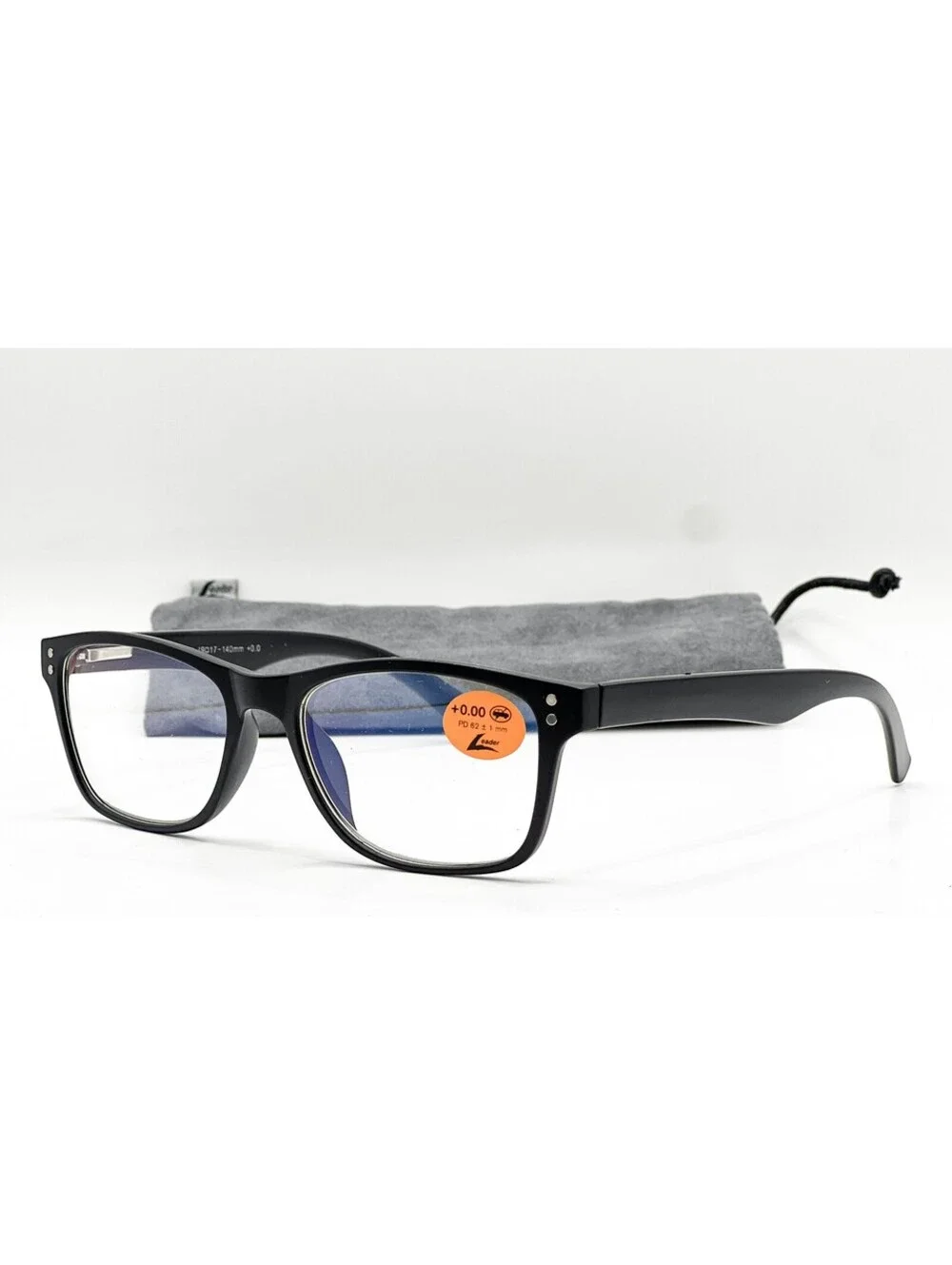 Leader 225223000 Matte Black Safety Authentic Eyeglasses 49-17-140